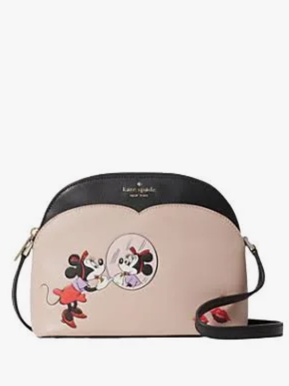 New Disney x Kate Spade New York Minnie Mouse Dome Crossbody Bag 7”H x 9”W x 4”D